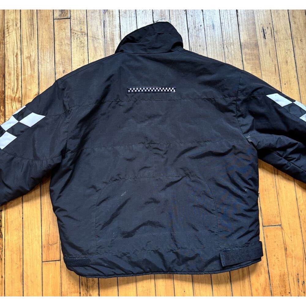 Joe Rocket Racing Checkered Pattern Jacket Mens Large Racing Thick Biker Coat - Picture 7 of 8